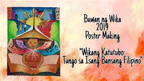 buwan ng wikang katutubo tungo sa bansang filipino poster